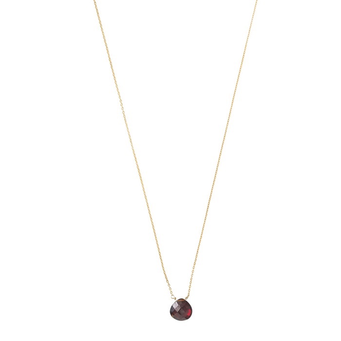 Divine Garnet Gold Necklace
