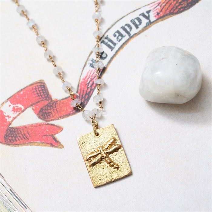 Radiate Moonstone Gold necklace