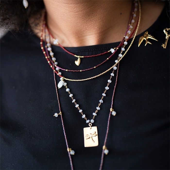 Radiate Moonstone Gold necklace
