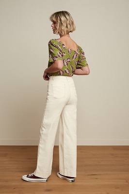 Marcie Pants Safari Denim Ivory