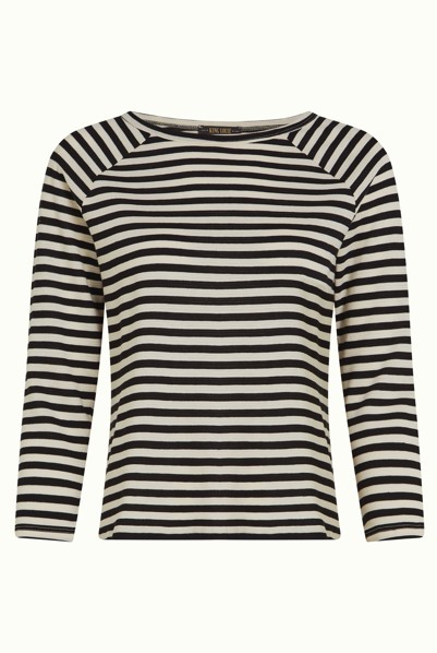 Raglan Tee Chopito Stripe Black