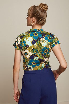 Darcy Blouse Selena Deep Blue