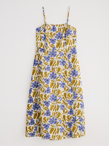 Madem Dress Leafy Floral Chalk Pear