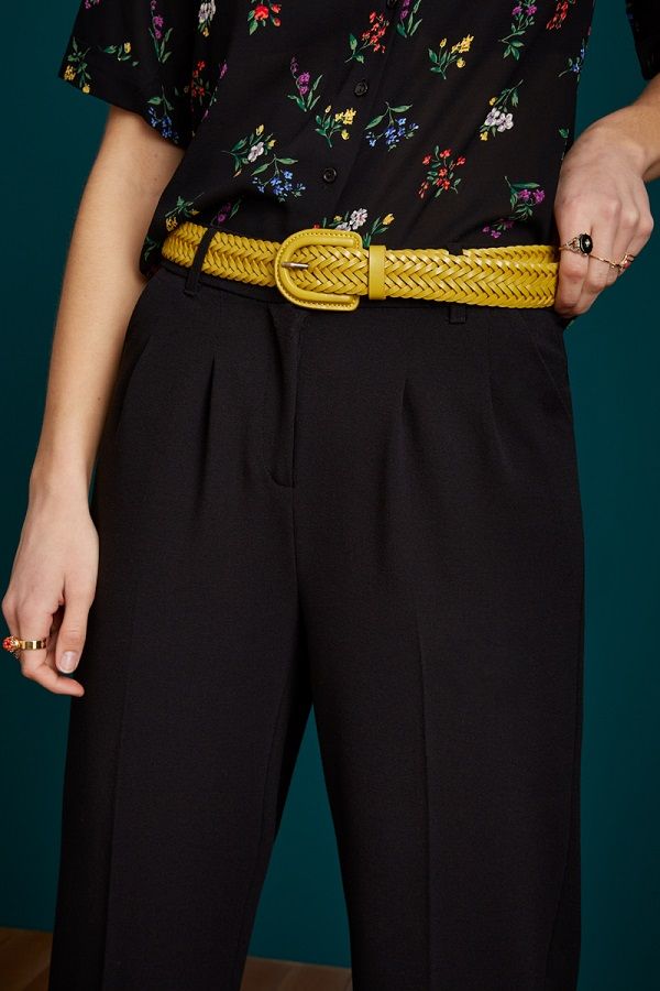 Braidy Belt Curry Yellow