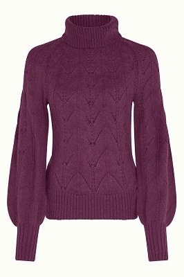 Jeannie Rollneck Top farfalle Caspia purple