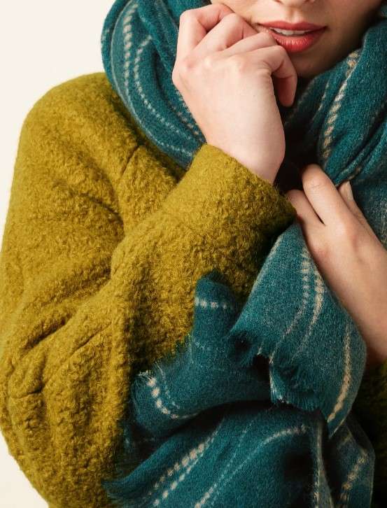 Twirl Scarf Pine Green