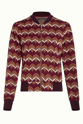 Bessie jacket Lounge Cabernet Red