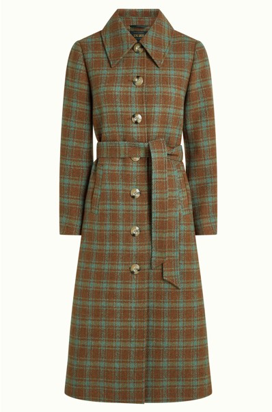Arabella Coat Coppa Check Bear Brown