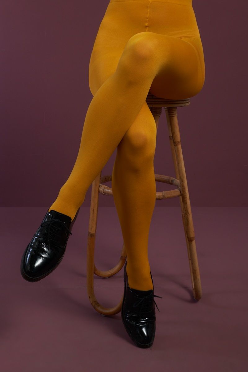 Tights Solid Sunset Yellow