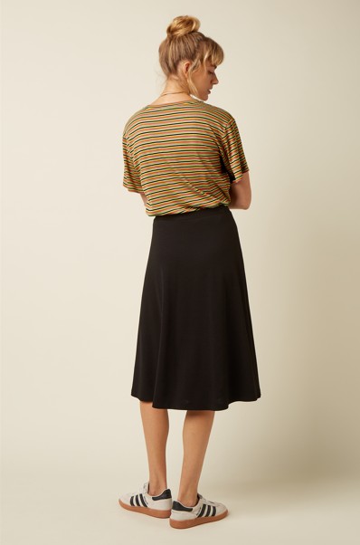 Boxy Tee Mistral Stripe Green Envy