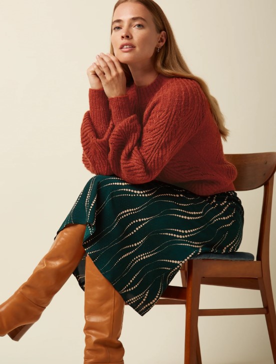Juno Skirt Twirl Pine Green