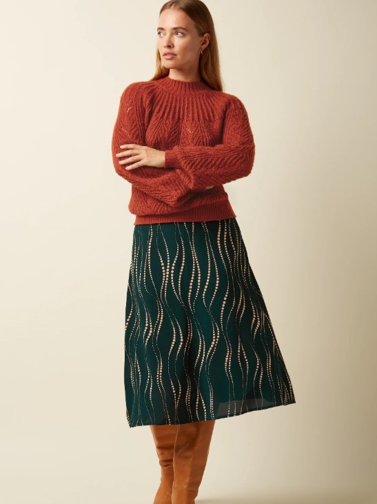 Juno Skirt Twirl Pine Green