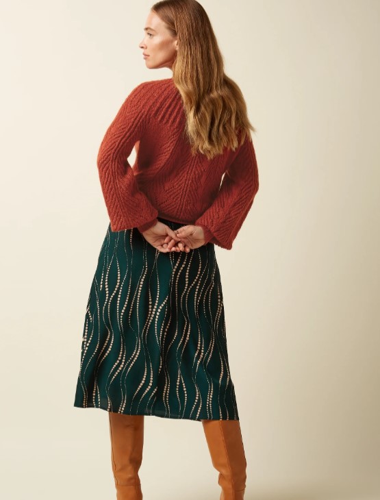 Juno Skirt Twirl Pine Green