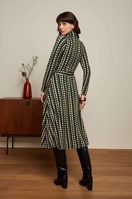 Betsy Rollneck Dress Quincy Pine green