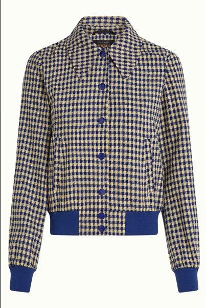 Isa Jacket Pretty Check Mazarine