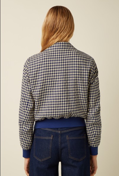 Isa Jacket Pretty Check Mazarine