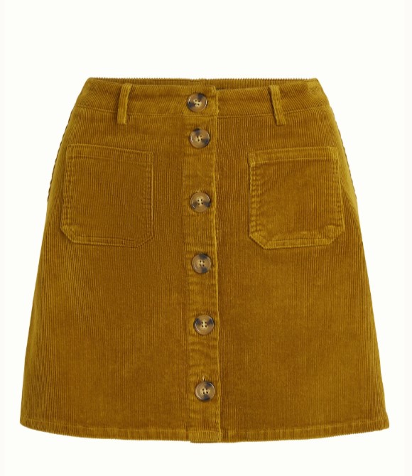 Garbo Skirt Corduroy Golden Brown