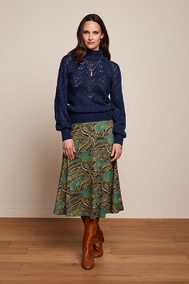 Juno Midi Skirt venus Blue