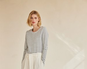 Calypso T-Shirt Grey Stripes