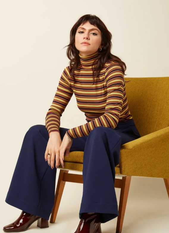 Rollneck Top Eira Stripe