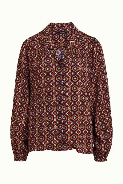 Tex Blouse Hotspot Beaujolais Red