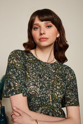 Lizzy Top Glam Dragonfly Green