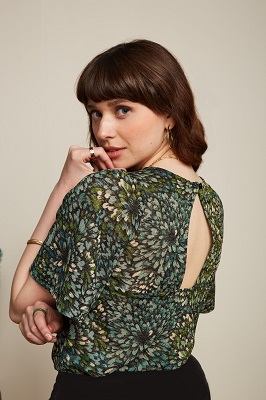 Lizzy Top Glam Dragonfly Green