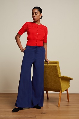 Peppa Pants Woven Crepe Dazzling Blue