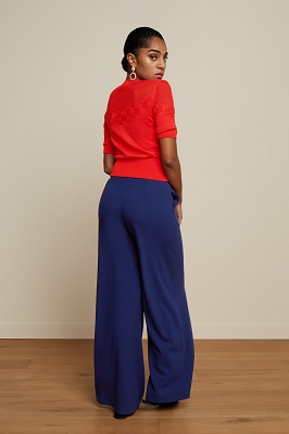 Peppa Pants Woven Crepe Dazzling Blue