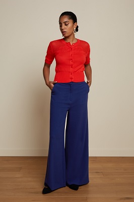 Peppa Pants Woven Crepe Dazzling Blue