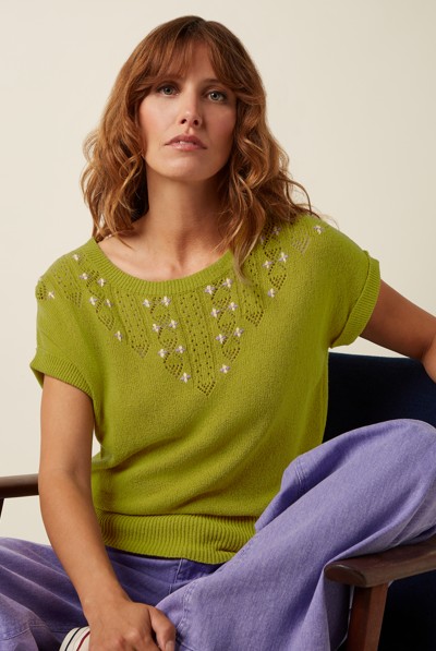 Ann Top Eden Green Envy