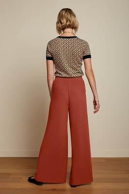 Peppa Pants Woven Crepe Sienna Red