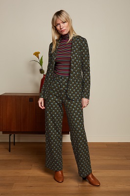 Federica Pants Miller Posey green