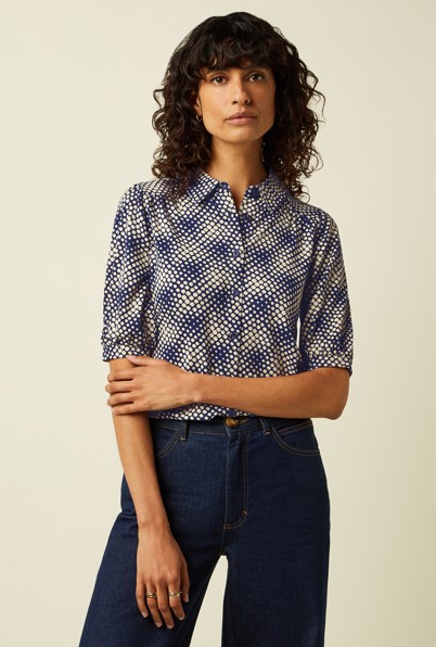 Carina Blouse Haven Beacon Blue