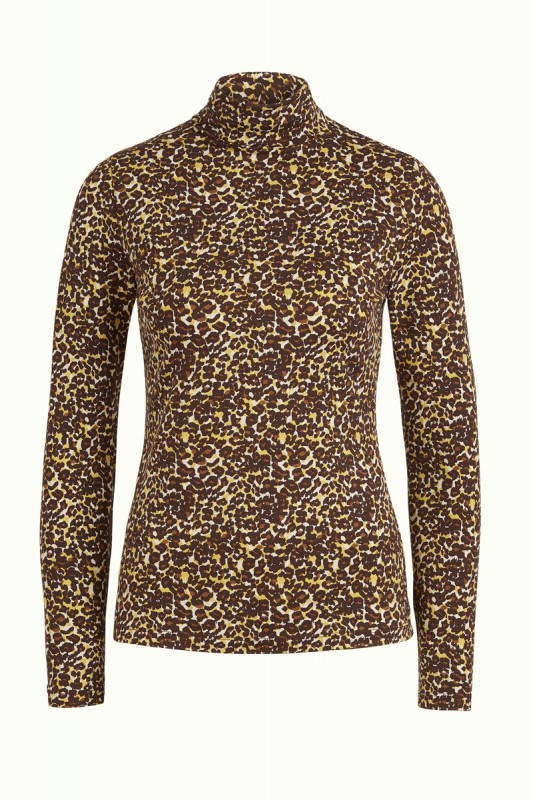 Betsy Rollneck Top Hustle Rocky Brown