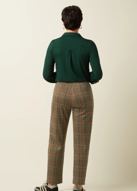 Carina Blouse Piper Botanical Green