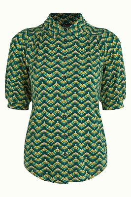 Carina Blouse Brazza Jasper Green